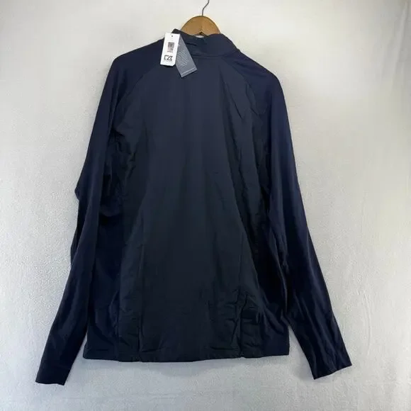 Ole Miss Jacket Men's Large Tall Blue Full Zip Performance Tech Rebels NEW - Picture 7 of 8